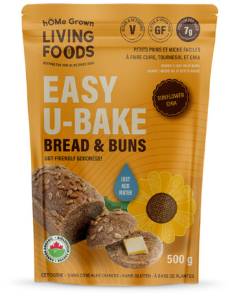 U Bake Keto Sunflower Chia Buns & Bread