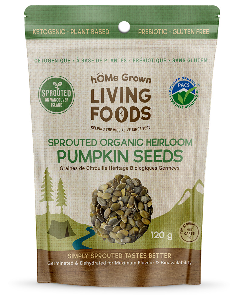 Sprouted Heirloom Pumpkin Seeds hOMe Grown Living Foods
