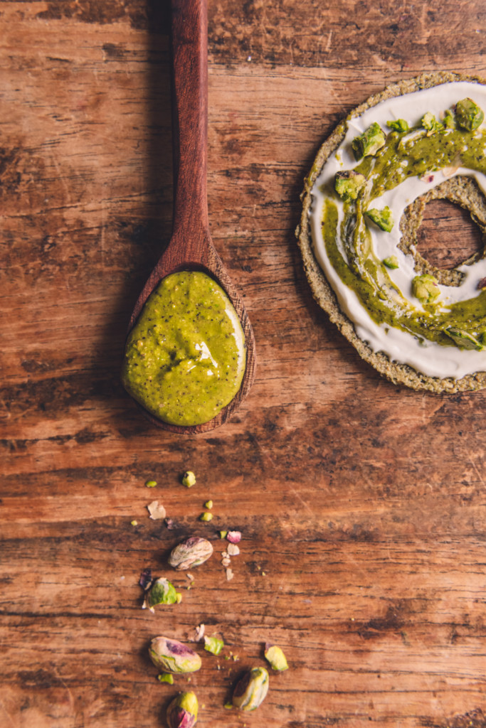 pistachio nut butter spoon