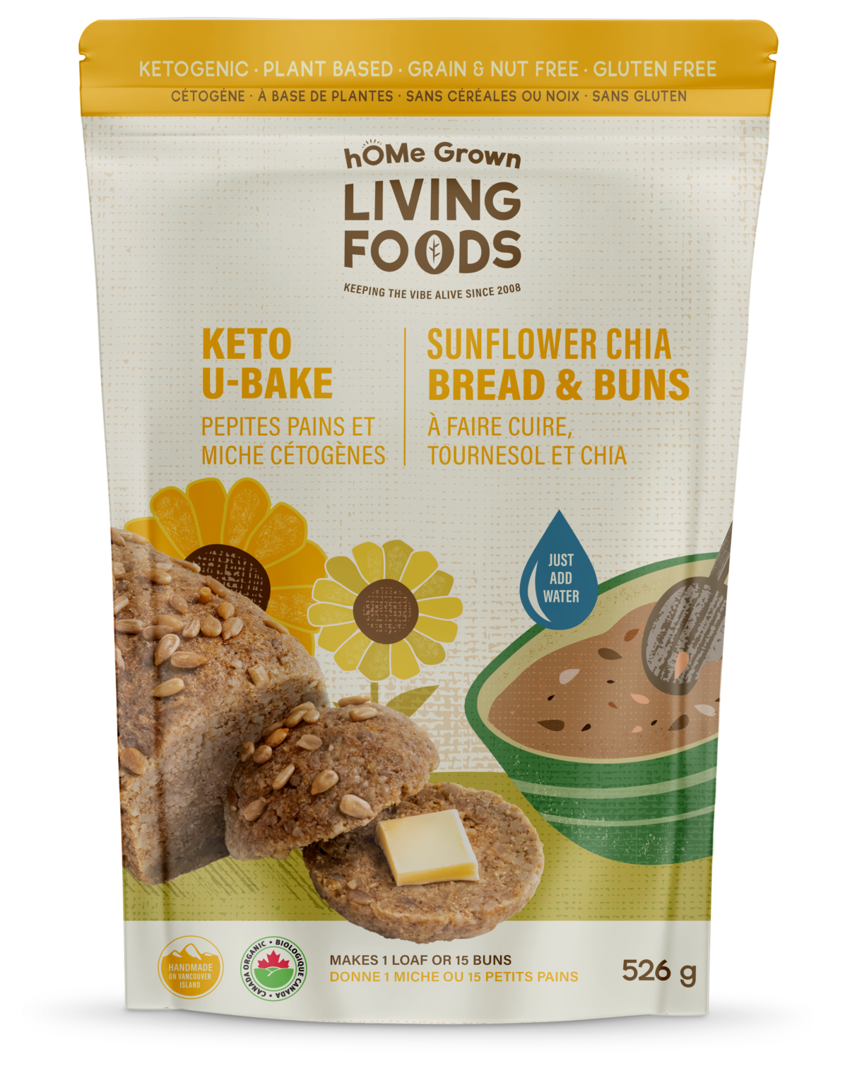 Sprouted Ketogenic UBake Bread hOMe Grown Living Foods