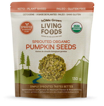 sprouted organic pumpkin seeds